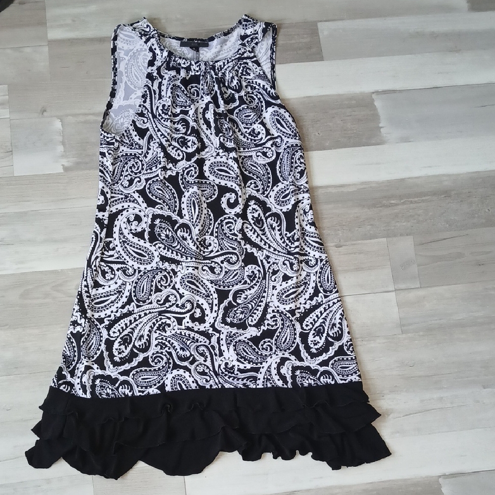 R&K Monochrome Paisley Dress